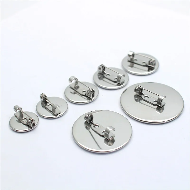 5 шт. 316 брошь из нержавеющей стали застежки на дисковой основе пустые кабошон