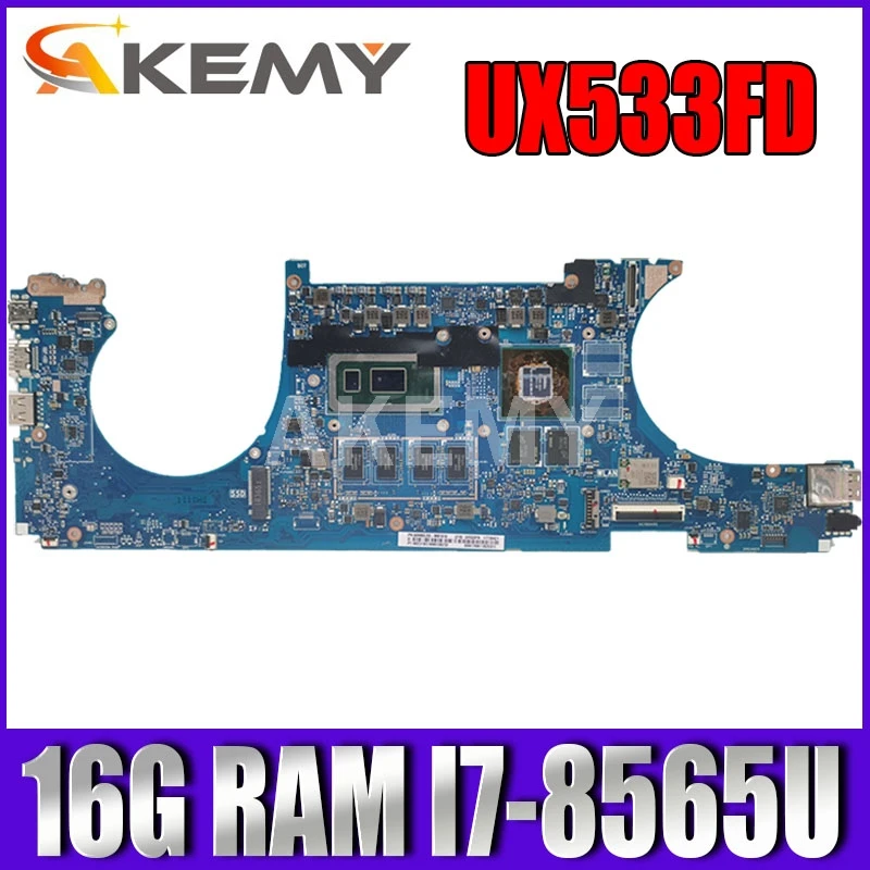 Preise Akemy Für ASUS ZenBook 15 UX533FN UX533FD UX533F UX533FDX Laotop Mainboard Motherboard 16G RAM I7-8565U (V2G)