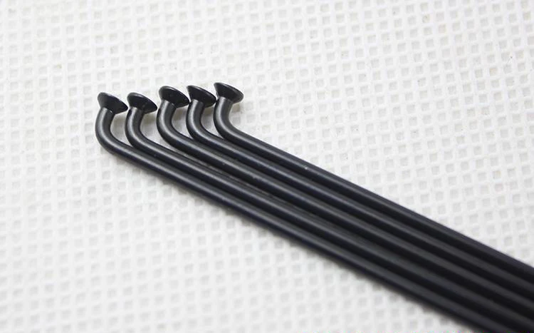 Черный/серебристый SAPIM лидер круглые спицы J-HOOK или прямо тянуть 14G 2 0 мм 12 шт./упак.