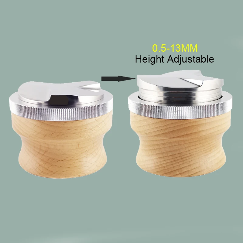 58mm Coffee Tamper 51mm Adjustable Tampers for Maker Cafe Accessories 304 Stainless Steel Hammer 53mm Coffeeware Tools | Дом и сад