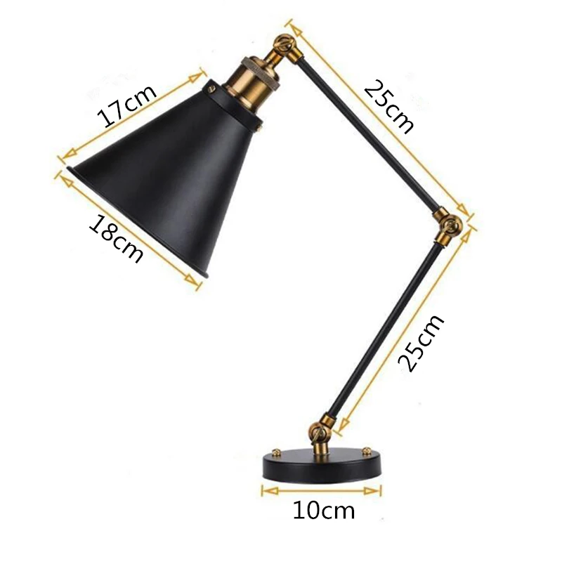 

Wall Lamp Loft Wall Light Fixtures Vintage Sconces Lights For Indoor Lighting Iron Angle Adjustable Applique Murale Luminaire