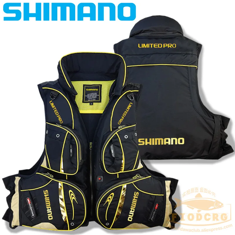

2021 New SHIMANO Life Vest Fishing Life Jacket High Buoyancy Sea Life Jacket Large size 120 Kg Multi-pocket Light Life Jacket