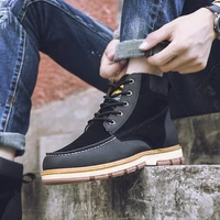 big size high top men ankle boots outdoor mens casual boots comfy fashion winter shoes suede mens western boots for men male