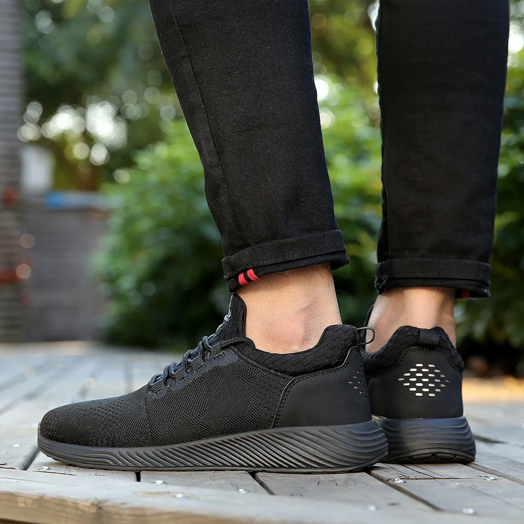 2019 кроссовки мужские сетчатые дышащие стальные легкие защитная Рабочая обувь