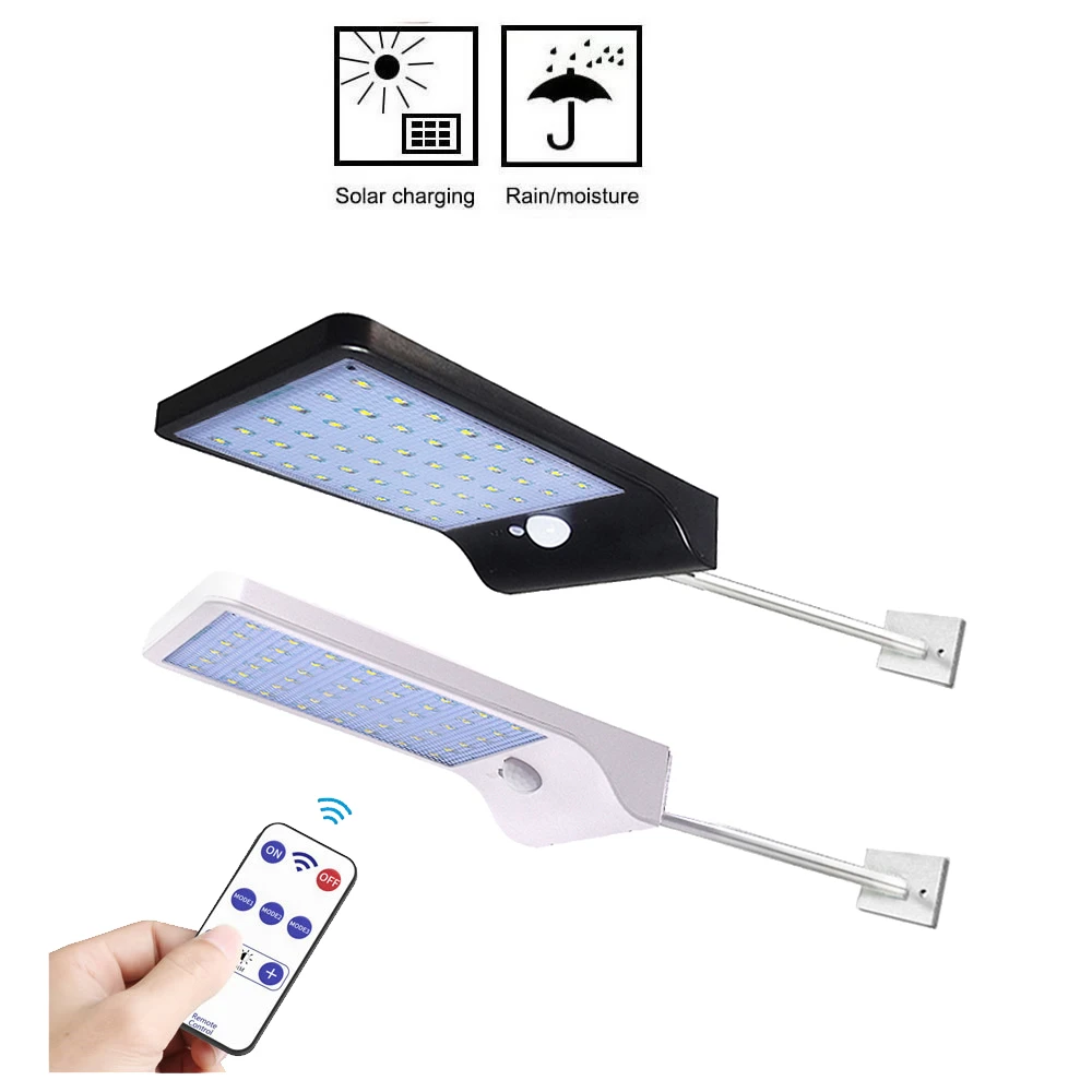 48 светодиодов солнечный светильник солнечная панель лампа питания PIR датчик