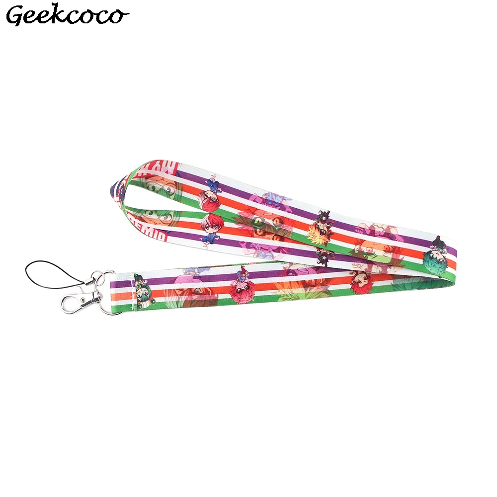 

10 шт./лот J1853 модные аниме Шея ключей ID карты ТРЕНАЖЕРНЫЙ зал мобильный телефон ремень многофункциональный Украшения