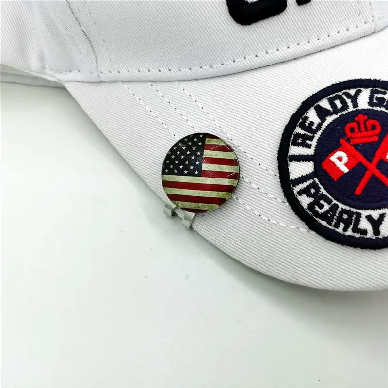 Национальный флаг маркер мяча для гольфа с магнит заколка на шляпу стране мира