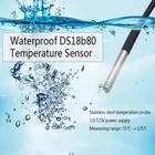 1 шт. прочный DS18B20 Водонепроницаемый цифровой Температура Сенсор зонд 1 м термистор Термальность кабель подходит для Температура обнаружения