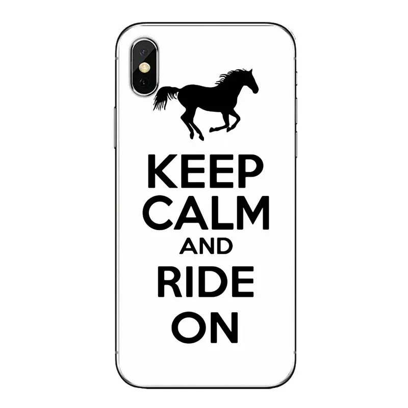 Сохраняйте спокойствие и верхом на лошади пони ТПУ прозрачные чехлы для huawei mate