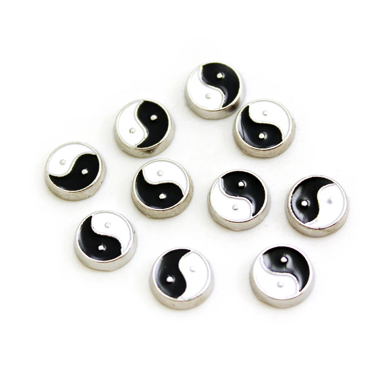 10 шт. разные стильные Плавающие Подвески из цинкового сплава подходят для