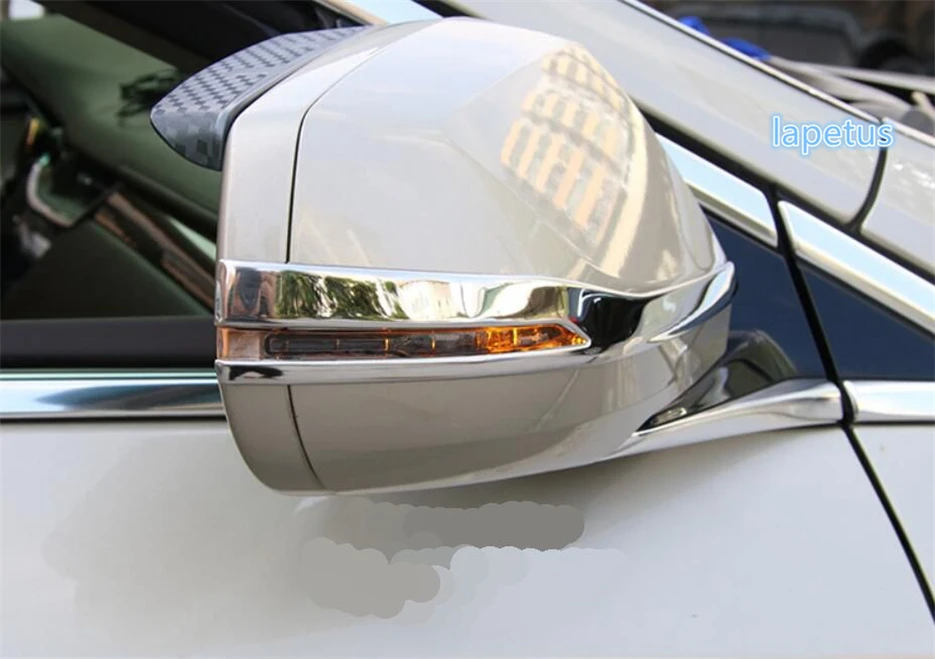 

Lapetus Door Rearview Mirror Protection Strip Streamer Decoration Frame Cover Trim 2 Piece Fit For Cadillac XTS 2015 - 2019