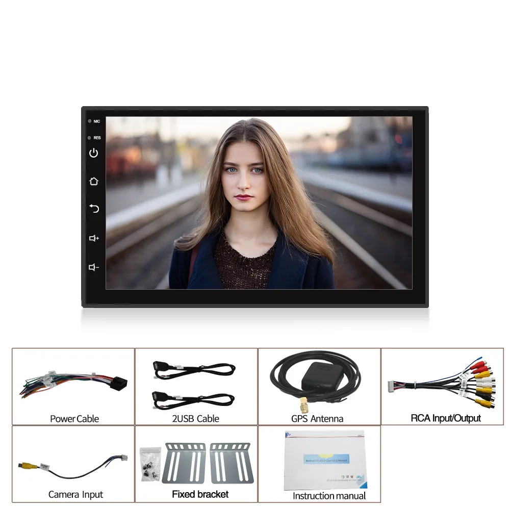 Автомагнитола 2 Din Android 10 Gps-навигация стерео 7-дюймовый RDS мультимедийный плеер