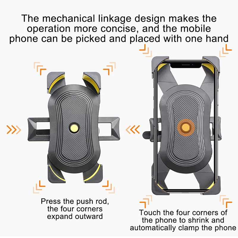 universal cycling phone holder clamp anti drop mobile gps bracket bicycle motorcycle stand for iphone xiaomi bicycle accessories free global shipping