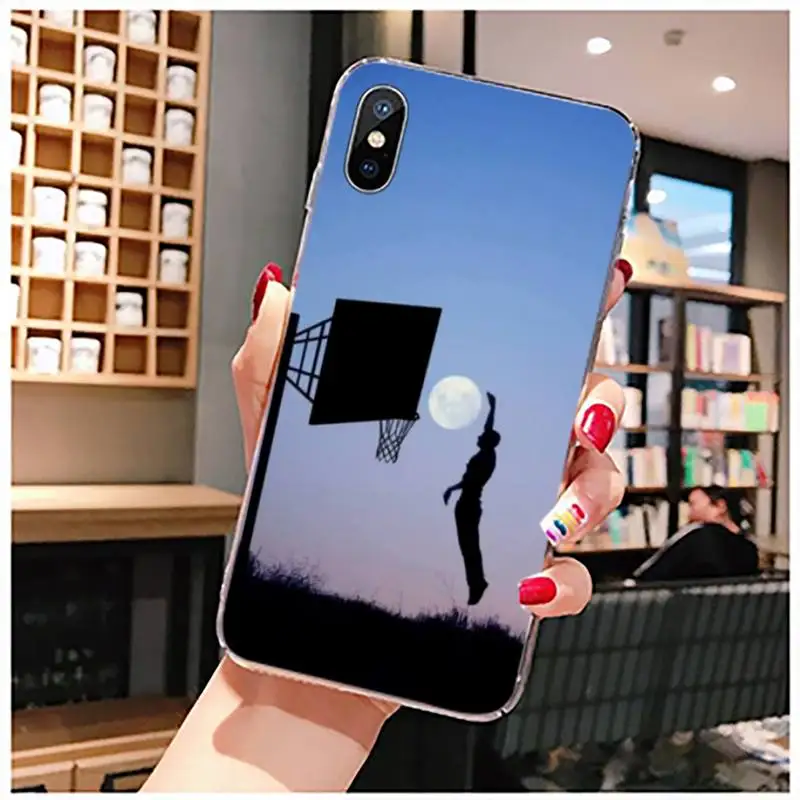 

Basketball basket Phone Case Transparent for iPhone 11 12 mini pro XS MAX 8 7 6 6S Plus X 5S SE 2020 XR