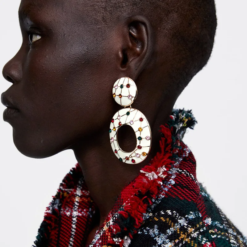 Terreau Kathy Кристалл Висячие серьги для женщин Элегантный Бохо Свадебная вечеринка