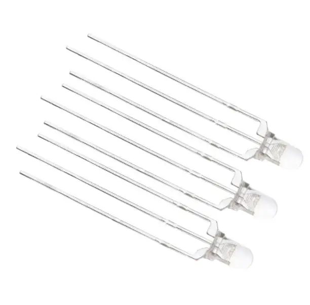 

Bicolor 3mm LED Diode White@White Common Anode/Cathode 3pins