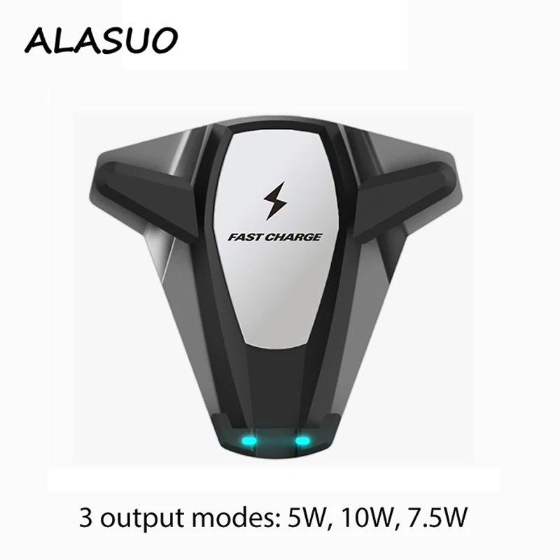 Автомобильное беспроводное зарядное устройство Qi для iPhone 11 XS MAX XR 8 Huawei Mate 20 Pro 10 Вт