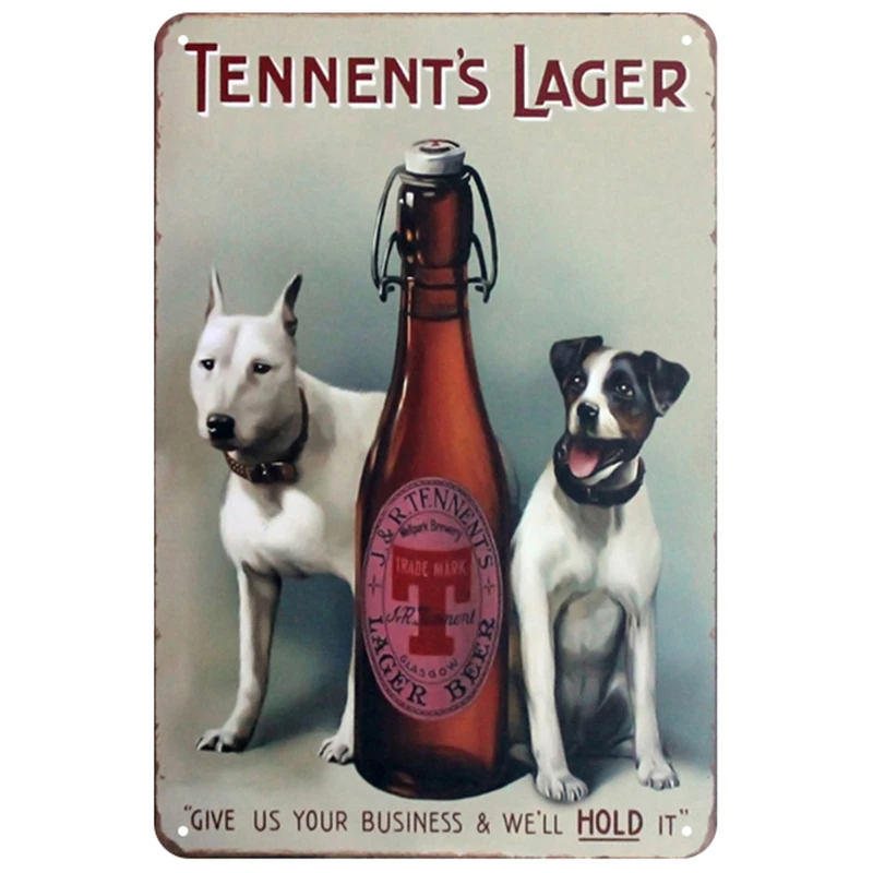 

Animals Metal Poster Tin Sign Cat Dog Deer Metal Plaque Vintage Plate Bar Pub Club Cafe Decoration Home Decor Signs 20x30cm