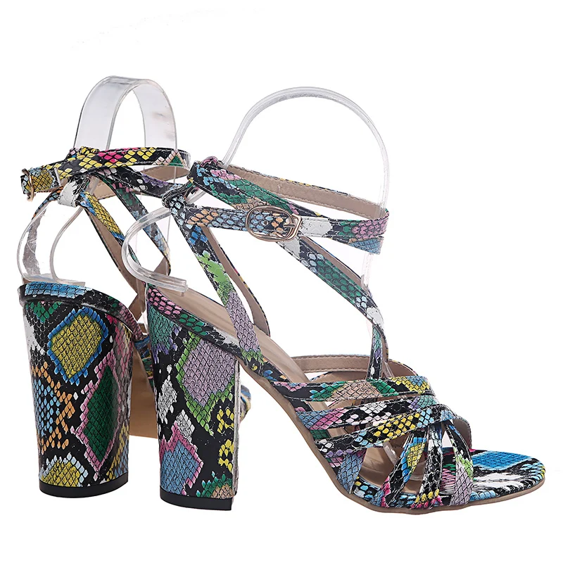 

Women Sandals Fashion High Heels Sandals Shoes Woman Peep Toe Square Heel Sexy Women Heels Chaussures Femme Summer Pumps Women