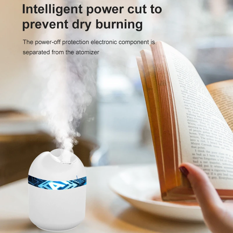 

Ultrasonic Air Humidifier 200ML Humidify cup Home Car USB Fogger Mist Maker with LED Night Lamp humidifier
