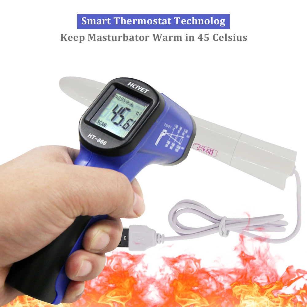 EXVOID влагалище теплый фонарь мастурбатор теплая палка секс игрушки для пар Смарт