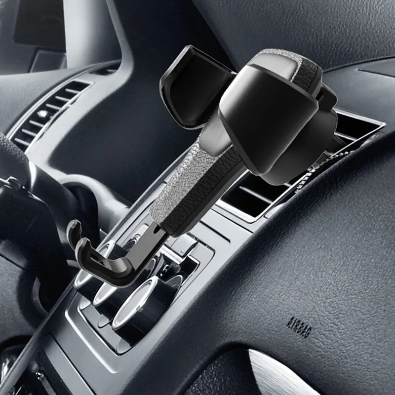 

Gravity Car Phone Holder For Phone In Car Air Vent Clip Mount Stand No Magnetic Mobile Phone Holder For iPhone Bracket Universal