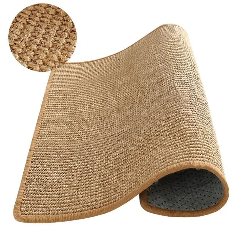 

Sisal Pet Cat Scratch Board Cat Scratcher Kitten Mat Climbing Tree Chair Table Mat Furniture Protector Cat Play Toys