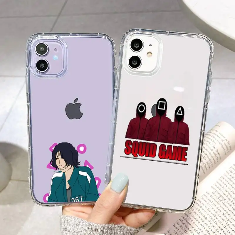 

Squid Game Round Six 456 Phone Case For Samsung Galaxy S10 S20fe S21 S30 plus ultar S6 S7 S8 S9 edge 5g clear cover