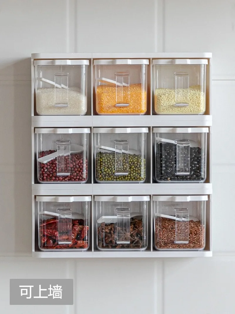 Коробка для приправ пластиковая бутылка соли перца порошка кухонная хранения