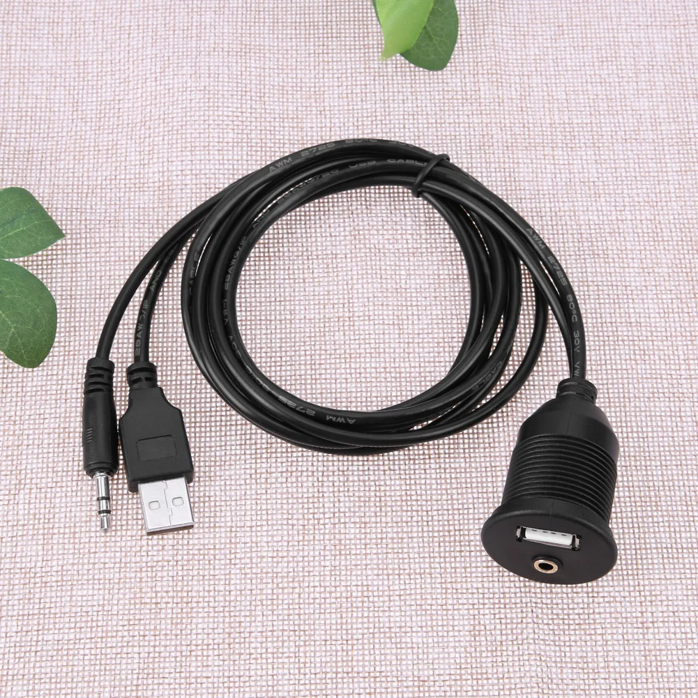 Кабель-удлинитель для приборной панели автомобиля USB 2 0 3 5 мм 1 комплект |