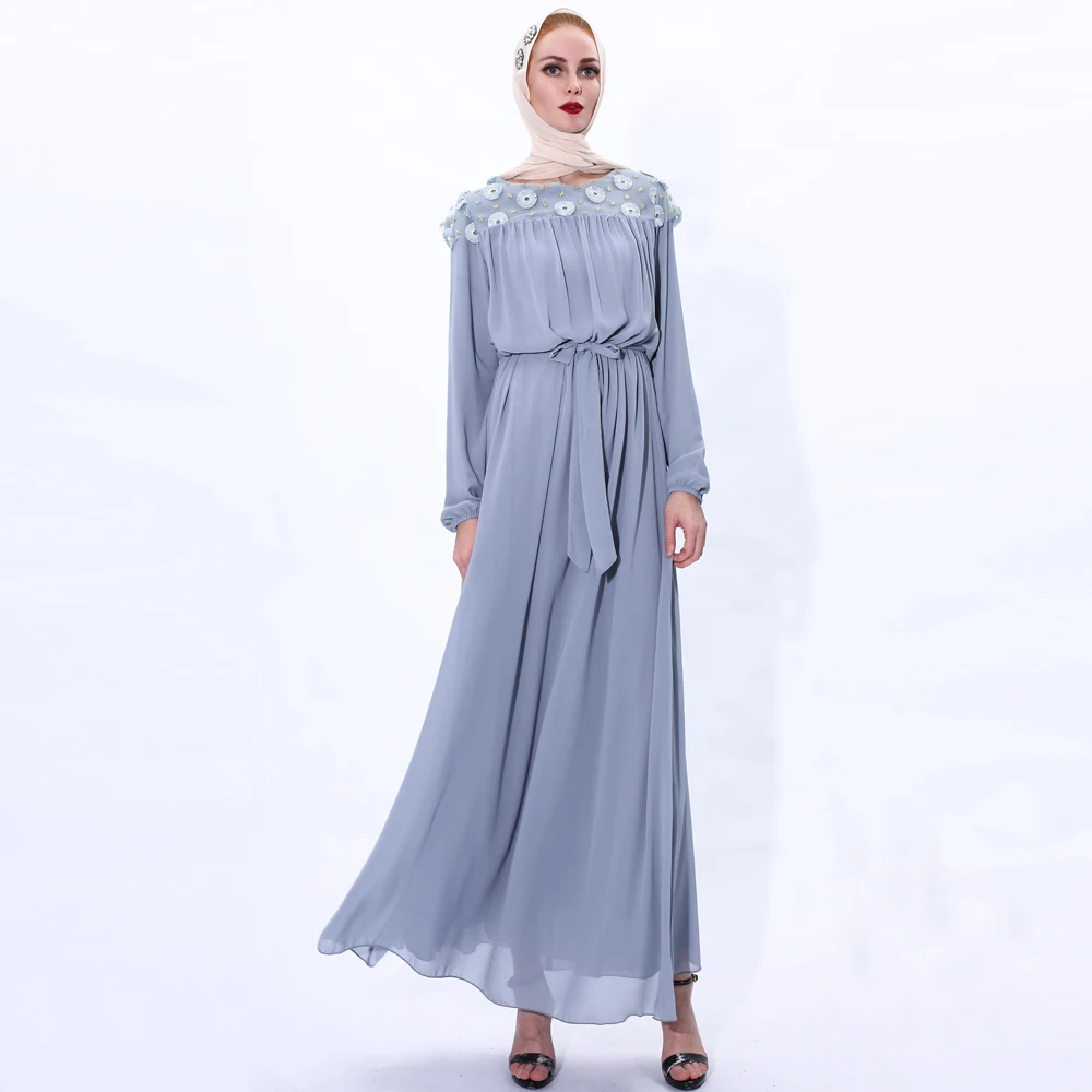 Eid Mubarek Abaya Дубай Турция хиджаб мусульманское модное платье кафтан мусульманская
