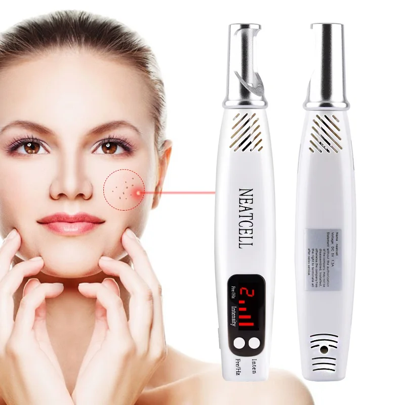 Laser Picosecond Pen Blue&Red Tattoo Remover Laser Pen Freckle Acne Cleaner Mole Dark Spot Pigment Removal Machine images - 6
