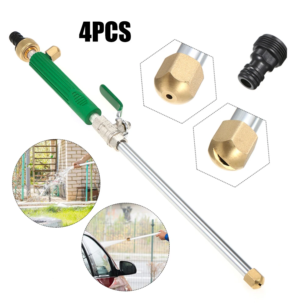 green 4pcs Высокого давления автомойка пистолет для мойки устройство портативная машина для очистки автомобиля водяной пистолет разбрызгиватель инструмент для очистки - Цвет: green 4pcs