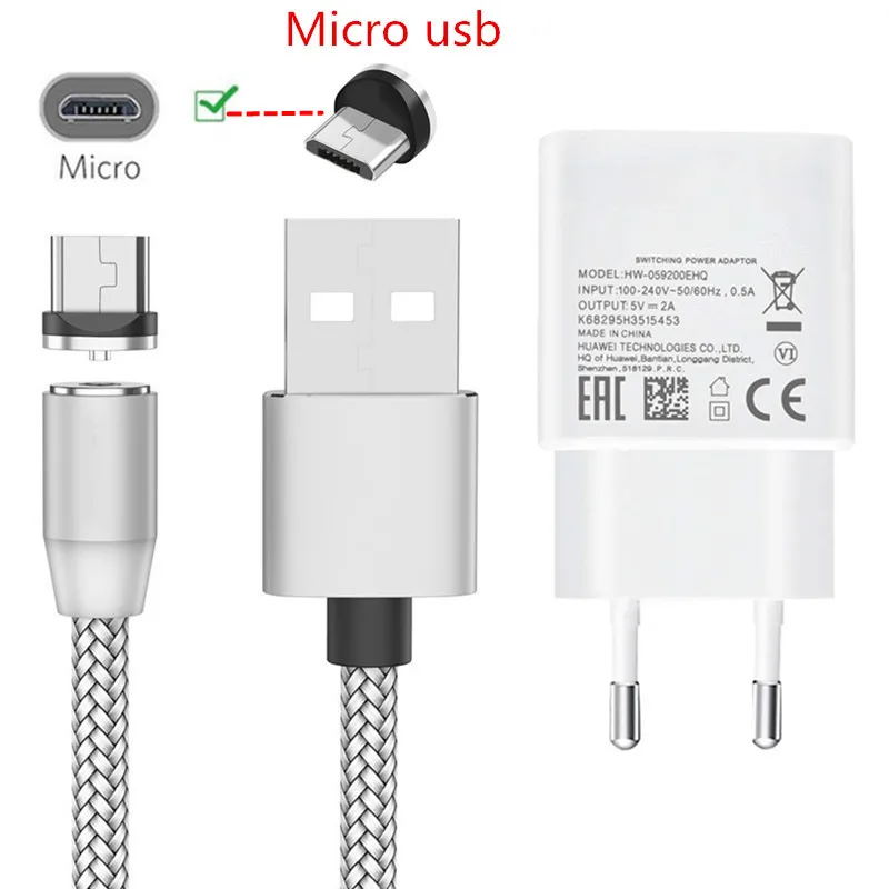 Магнитный кабель Micro usb для Samsung galaxy Huawei Y5 Y7 Honor 8X Xiaomi 7a Redmi 6a 5 4x Note 6 Realme 3 Pro зарядное