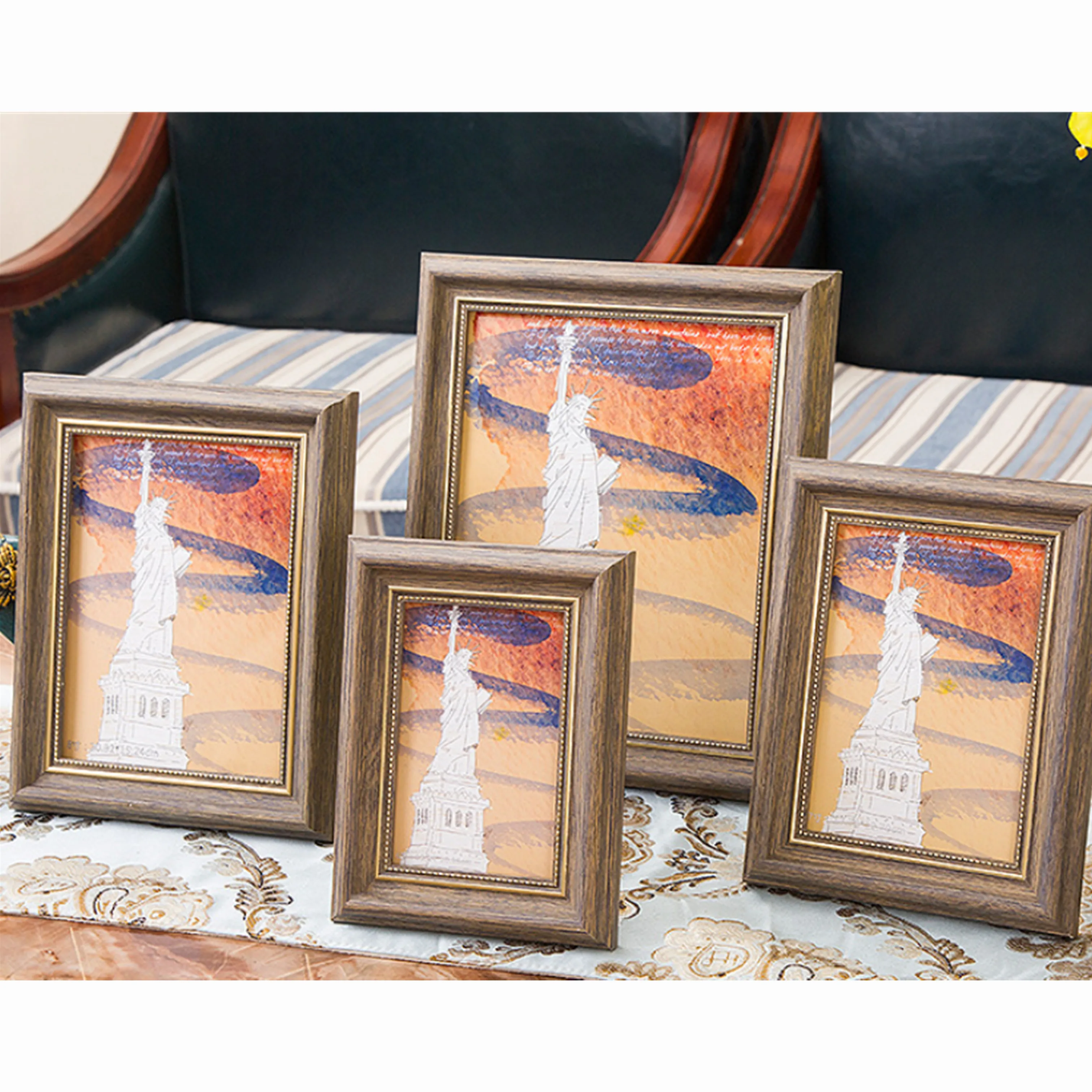 Фоторамка в ретро стиле с птицами креативная винтажная фоторамка изображением