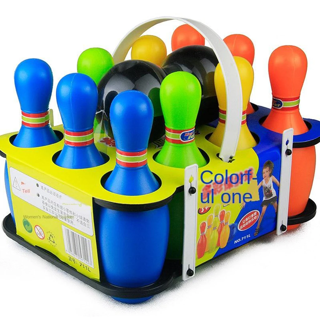 

Bowling Ball Set 8 Pins 2 Balls Early Learning Indoor Sports Activity Toy
