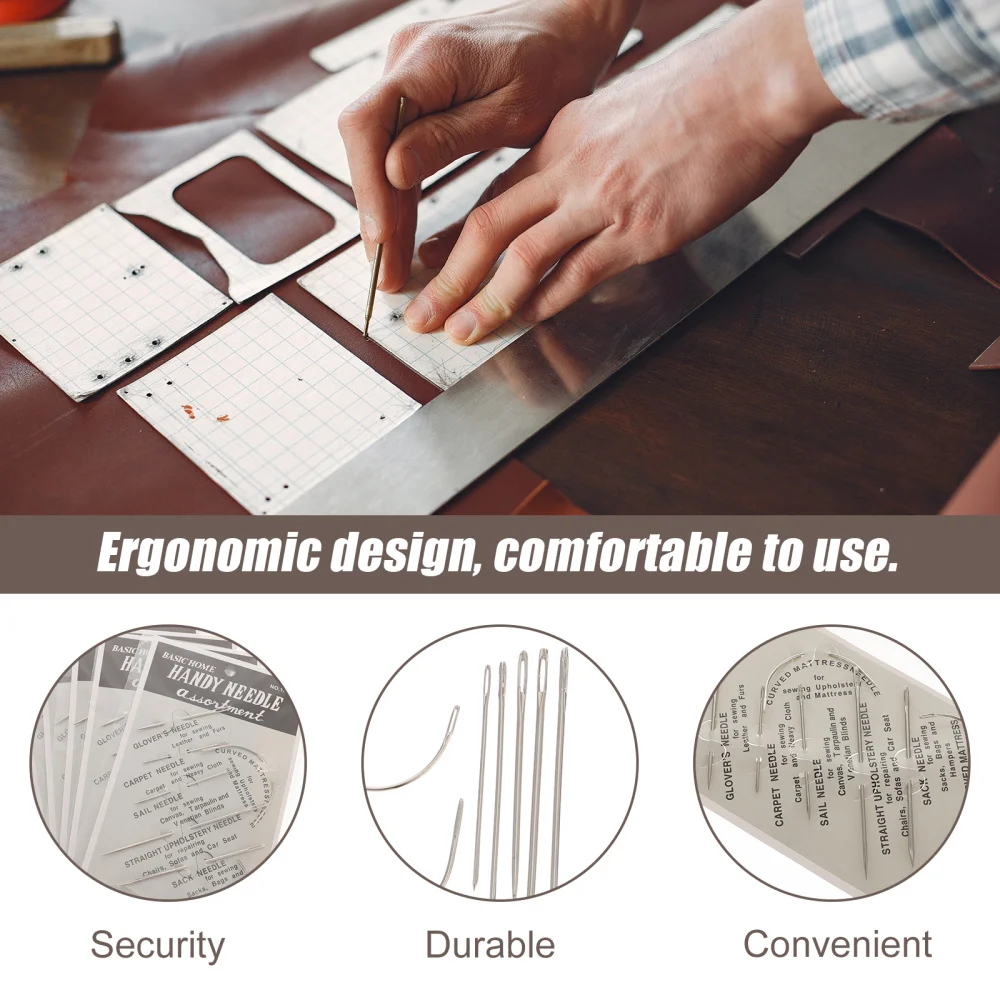 

42PCS Sewing Needle Stitching Sewing and Crafting Projects Leather Curved Needle