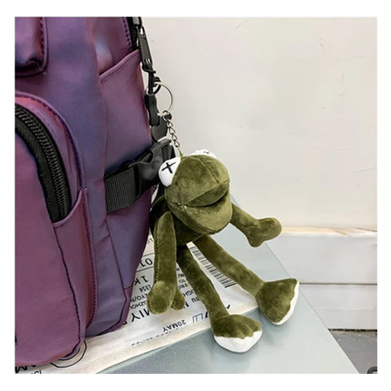 

Unisex Waterproof Nylon Women Backpack 2021 New School Bags For Teens Girls Monkey Pendant Backpack Female Big Capacity Rucksack