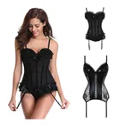 Сексуальный корсаж, кружевной в горошек, милое бюстье, корсеты, женские очаровательные топы, черное нижнее белье, женское нижнее белье, ремень, корсет