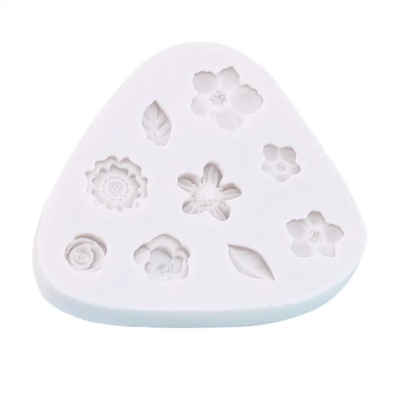 Различные цветы Подсолнухи розы торт силиконовая форма сухая скорость