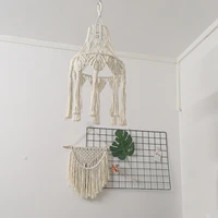 hand woven lampshade living room lamp shade bohemian tassel bedroom bathroom lampshade lamp shade macrame decorative tapestry