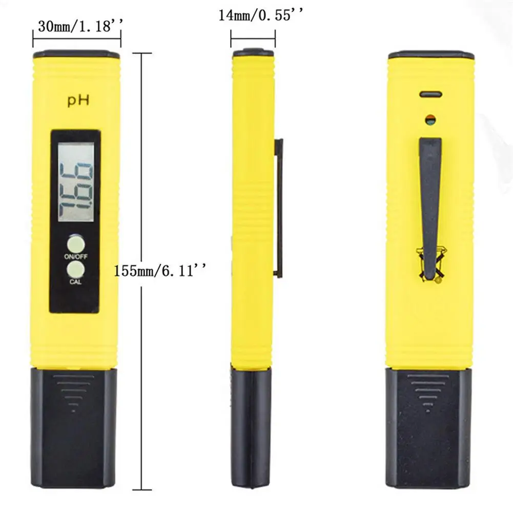 Portable Digital LCD Pen PH Meter Tester Aquarium Pool Water Monitor Wine Urine Automatic Calibration for Swimming | Инструменты