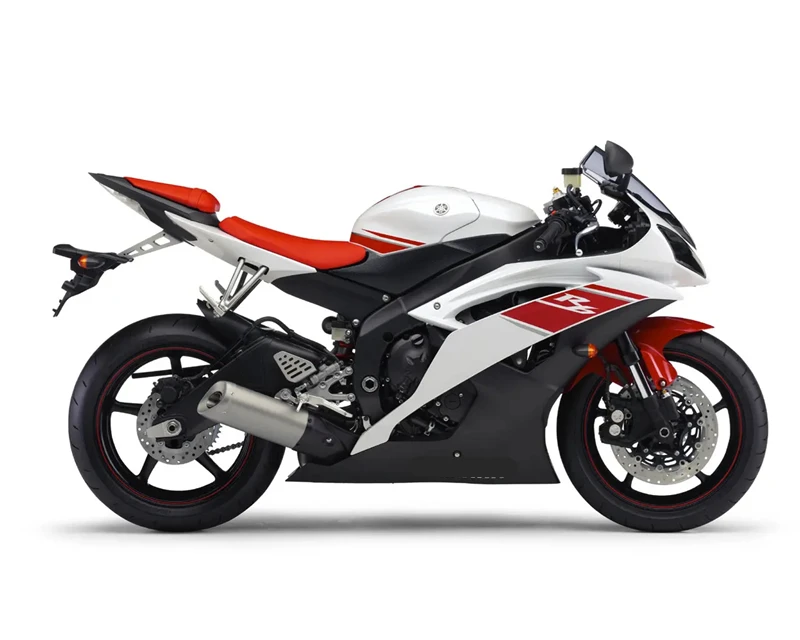 Бело-красный ABS впрыск набор для ухода за кожей Yamaha YZF R6 YZFR6 YZF-R6 2008 2009 2010 2011 2012 08-12 обтекатель черный