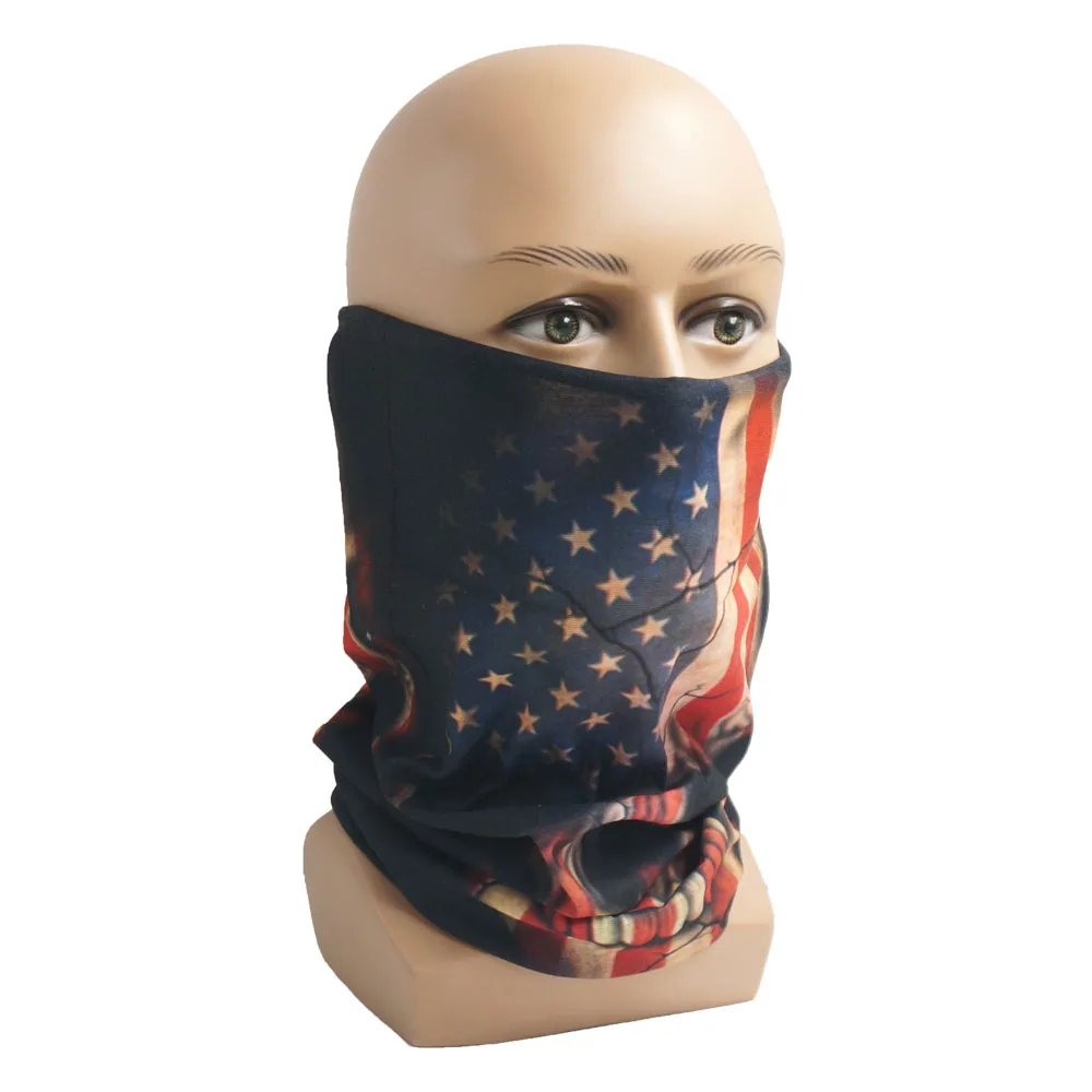 Бесшовный Балаклава волшебный шарф для шеи лица крышка призрак череп голова