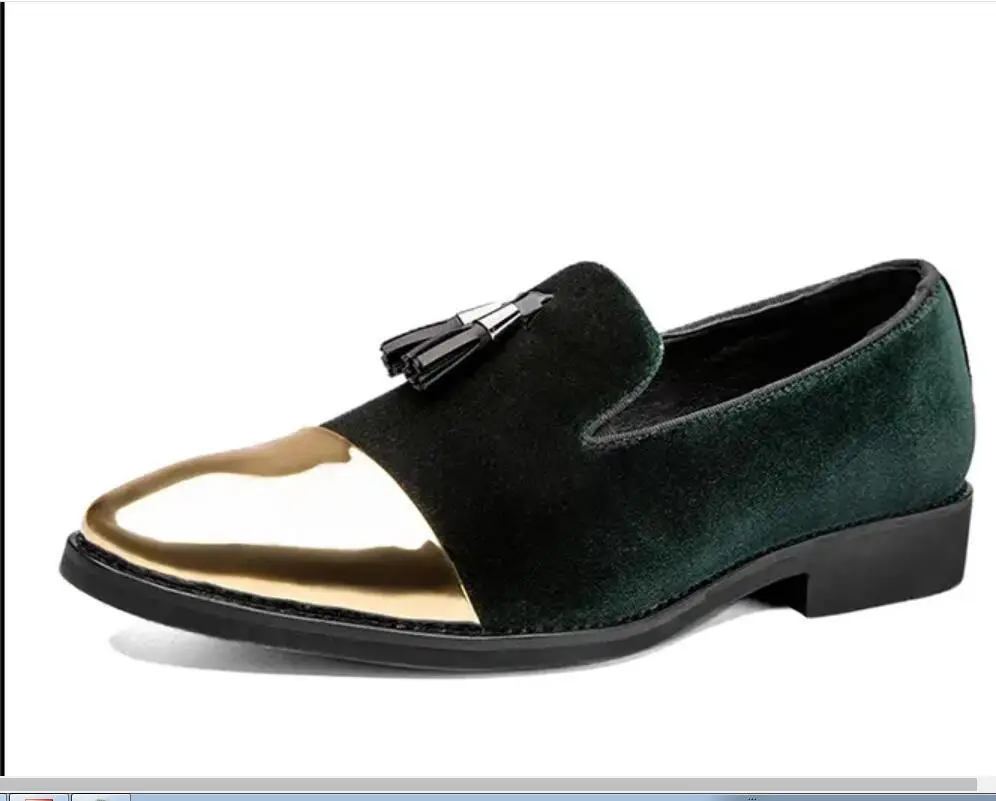 Мужские бархатные туфли ручной работы модные лоферы на плоской подошве