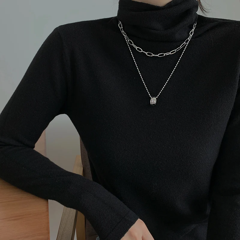 WomenGeometric круглая цепочка колье модное шикарное 2021 Новое минималистичное