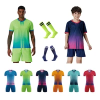 men soccer jerseys kids football jerseys training sets girls futbol clothes youth soccer kit uniforms custom sports socks k8826