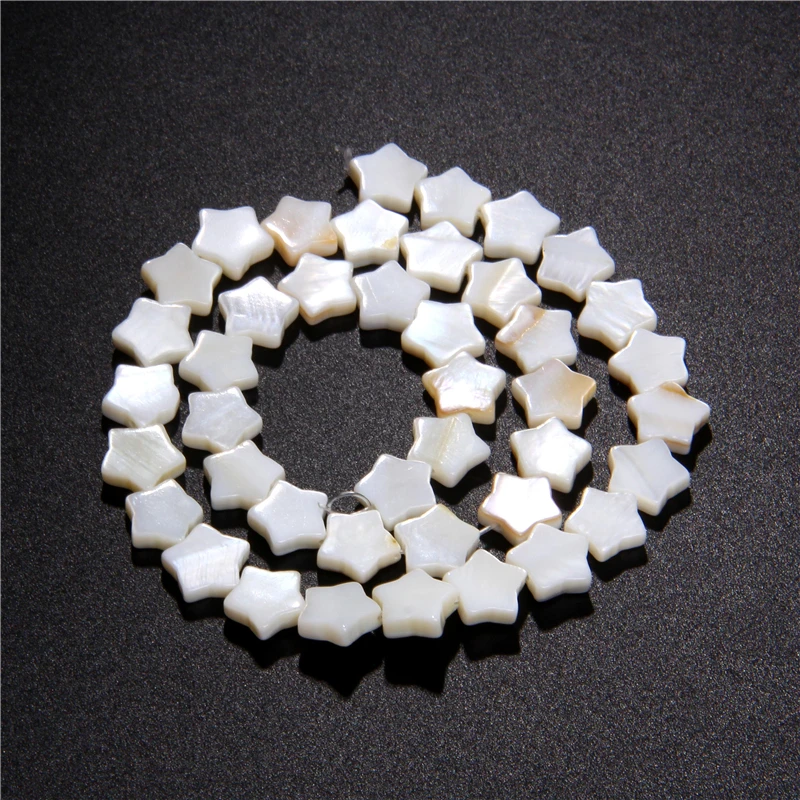 

MOP Mother Of Pearl Shell Beads Natural White Loose Flat Pentagram star beads Freshwater Shell Chip Charms beads For Jewelry diy