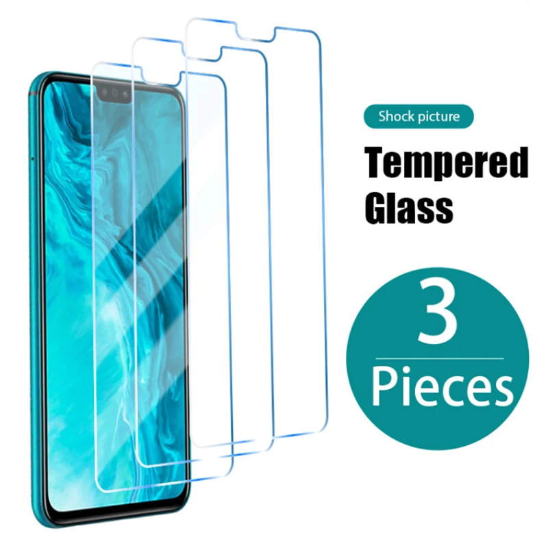 

3 Pcs! 9H Protective Glass for Honor 8x 6x 7x 10X Lite 9X 9A 30i 20i Screen Protector for Honor 20 Pro 10 Lite 9 30 10i 8S 8A 9S