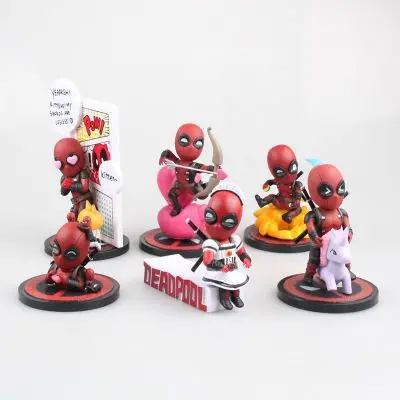 Marvel X-Men Deadpool Breaking The Four Wall экшн-фигурка Модель Аниме кукла украшение ПВХ